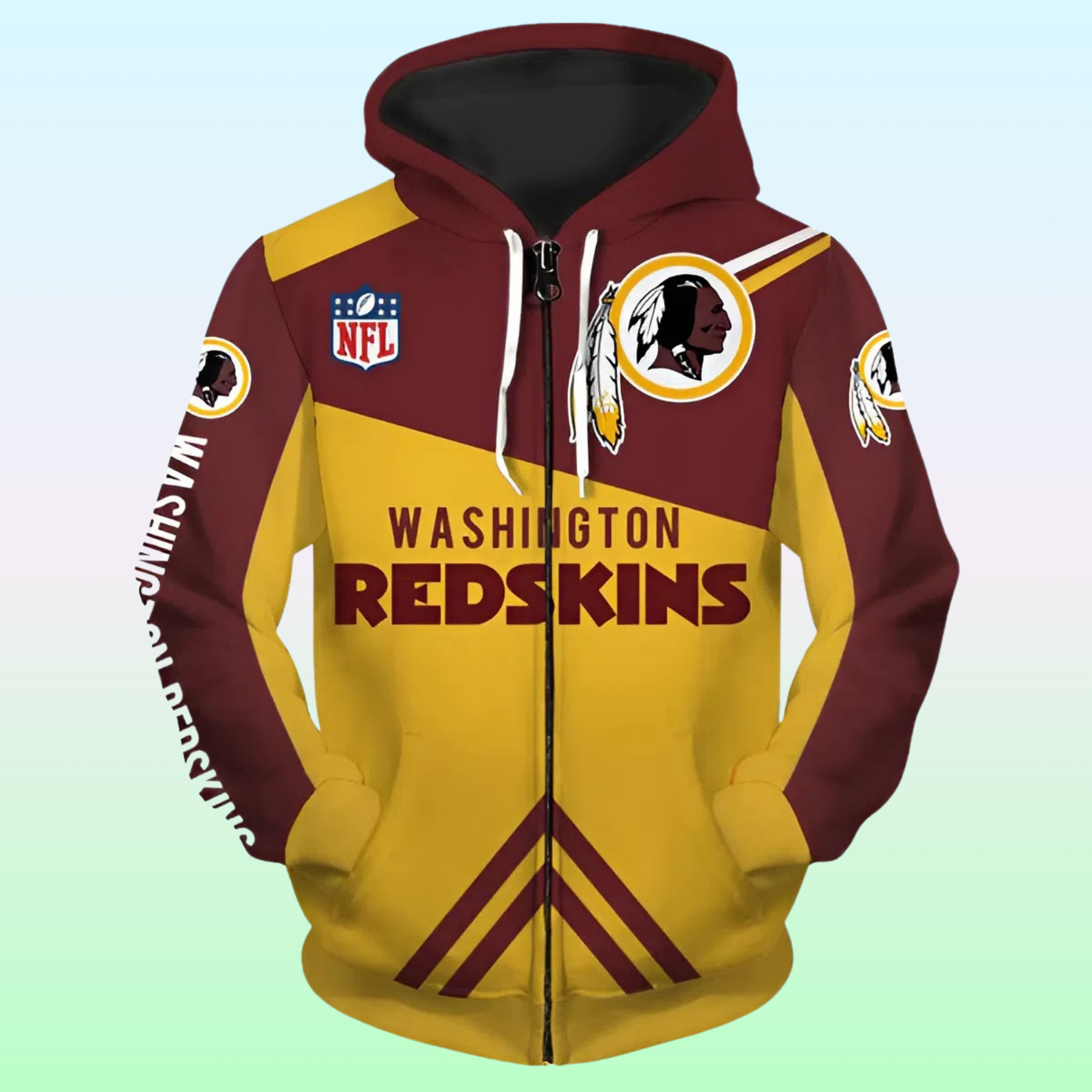 Washington Redskins Zip Up Hoodie – Classic Game Day Fan Gear